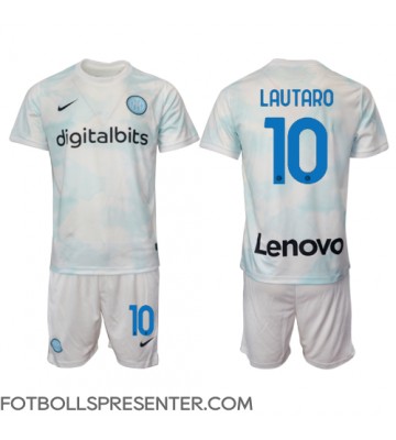 Inter Milan Lautaro Martinez #10 Bortatröja Barn 2022-23 Kortärmad (+ korta byxor)